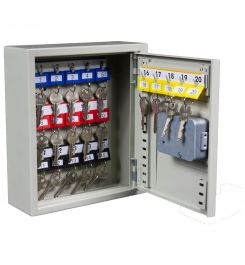 Key Secure KS20-EC-AUDIT Key Cabinet Electronic 20 Keys with door open