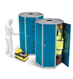 Probe 7 Door Steel Locker showing capacity and ventilation options