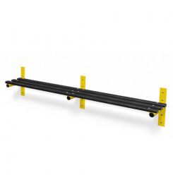 Probe Type F Wall Fixed Bench Black Polymer Slats