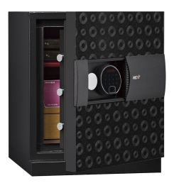 Phoenix Next LS7001FB Luxury Black 60 mins Fire Security Safe - door ajar
