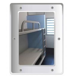 Securikey M16243R Flat Polycarbonate Anti-Vandal Vanity Mirror 40x30cm - anti vandal