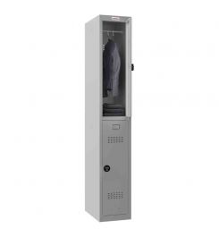 Next Day Delivery Locker | Phoenix PL 300D 2 Door Combination Lock - RED - FRONT VIEW