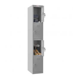 Next Day Delivery Locker | Phoenix PL 300D 4 Door Key Lock - grey