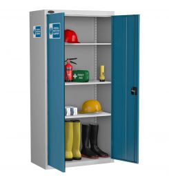 Probe PPE-J High Double Door PPE Storage Cabinet - doors open