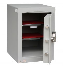 Securikey SFMV2FRZE-G Mini Vault Gold Digital Security Safe - door open