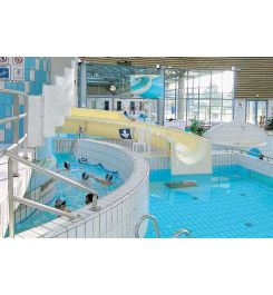 Vialux 908 Indoor Swimming Pool Convex Safety Mirror  in use