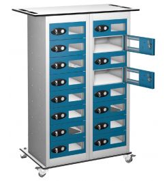 Probe TABBOX 16 Vision Door Charging Storage Locker in Blue
