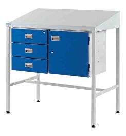 Bedford 88BDU1 Welded 2 Drawer Steel Sloping Top Desk Cabinet 