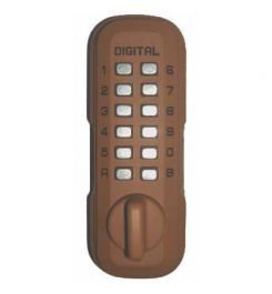 Lockey Digital Spare Door Key Safe - Terracotta