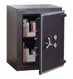Chubbsafes Trident  EX 170-4 Grade 4 High Security Fire Safe - open showing content of safe