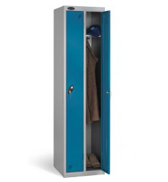 Probe Twin Locker 1780x460x460 key locking blue door open