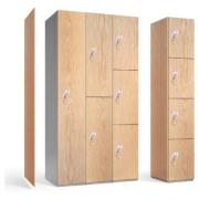  Woodgrain Laminate Door Lockers