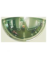 3 Way View Half Dome Wall Mirror 80cm - Panoramic 180 degree view