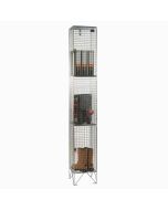 3 Door Steel Wire Mesh Lockable Storage Locker