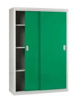 Sliding Door Welded Steel Wide Cabinet 183x122x46 - Bedford 84824 