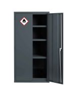 Bedford 88F894G Grey Flammable Welded Steel Cabinet door open