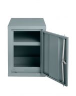 Small COSHH Hazardous 610x459x459mm Welded Cabinet - 88H644  - door open