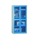 Mesh 2 door Cabinet with Central Divider