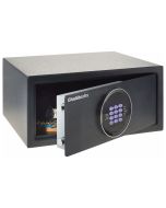 Chubbsafes Air Hotel Door slightly open safe comes with emergency override key