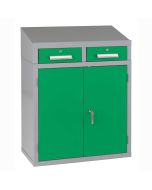 Bedford 88BDU1 Welded 2 Drawer Steel Sloping Top Desk Cabinet 