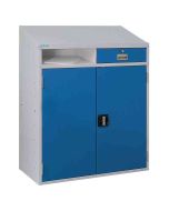 Bedford 88BDU1 Welded 2 Drawer Steel Sloping Top Desk Cabinet 