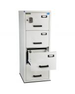 Burton FF400E 4 Drawer Digital Fire Resistant Filing Cabinet - drawer open