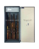 Burton Gamekeeper Gold Eurograde £10,000 Key 9 Gun Cabinet - wide open with guns