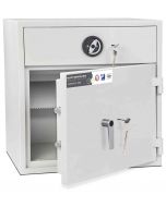 Burton Aver Eurograde 1 Key Locking Cash Deposit Safe Size 1KK  - Door ajar