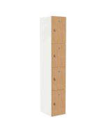 Probe 4 Door Oak TimberBox MFC Woodgrain Door Steel Locker