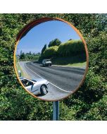 Stainless Steel Outdoor Convex Mirror - Securikey M16047C 450mm post mounted