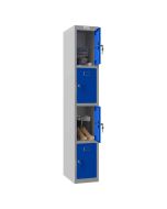 Next Day Delivery Locker | Phoenix PL 300D 4 Door Key Lock - grey