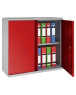 Phoenix SCL0891GRK 2 Door Red Key Locking Steel Storage Cupboard open