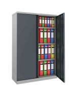Phoenix SCL1491GGK 2 Door Grey Steel Storage Cupboard | Key Locking