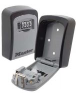 Grey and Black Master Lock Outdoor Key Safe Box. Wheel combination security hides 6-7 Yale style keys