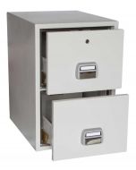 De Raat SF680-2DK 2 Drawer Fire Filing Cabinet 90 mins - open