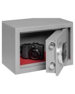 Securikey SFMV0K-S Mini Vault Silver Key Lock Security Safe - door open