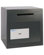 Chubbsafes Sigma Size 2 Key locking Black safe closed with deposit slot