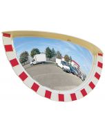 Vialux 9180 Extra Wide Angle Convex Traffic Mirror Red-White Polymir 80x40cm