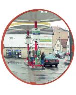 Vialux 514 Multi-Use Convex Mirror Polymir 400mm in a Petrol Station to improve security