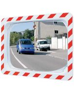 Convex Traffic Mirror with post or wall fixing 80x60cm - Vialux 556