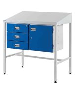 Bedford 88BDU1 Welded 2 Drawer Steel Sloping Top Desk Cabinet 